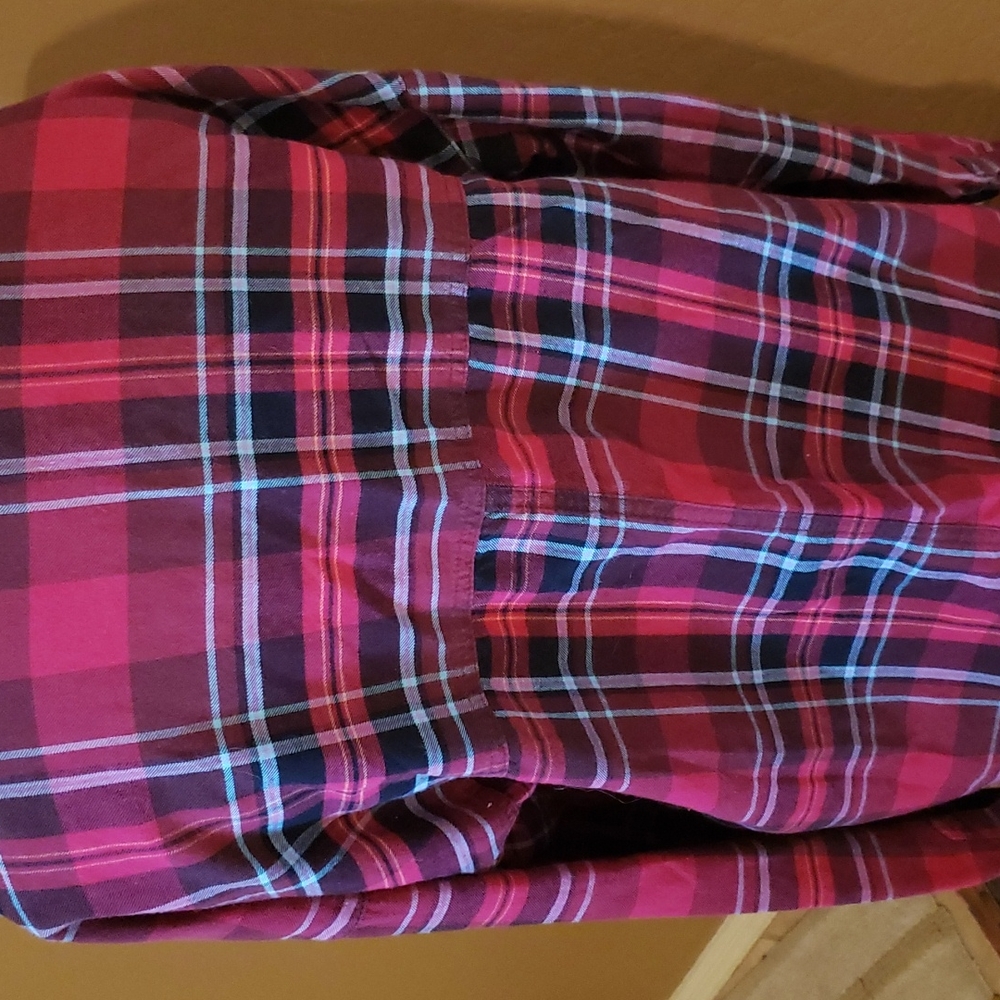 Old Navy Plaid Flannel Boyfriend Shirt (0406) 💥 - Picture 3 of 6